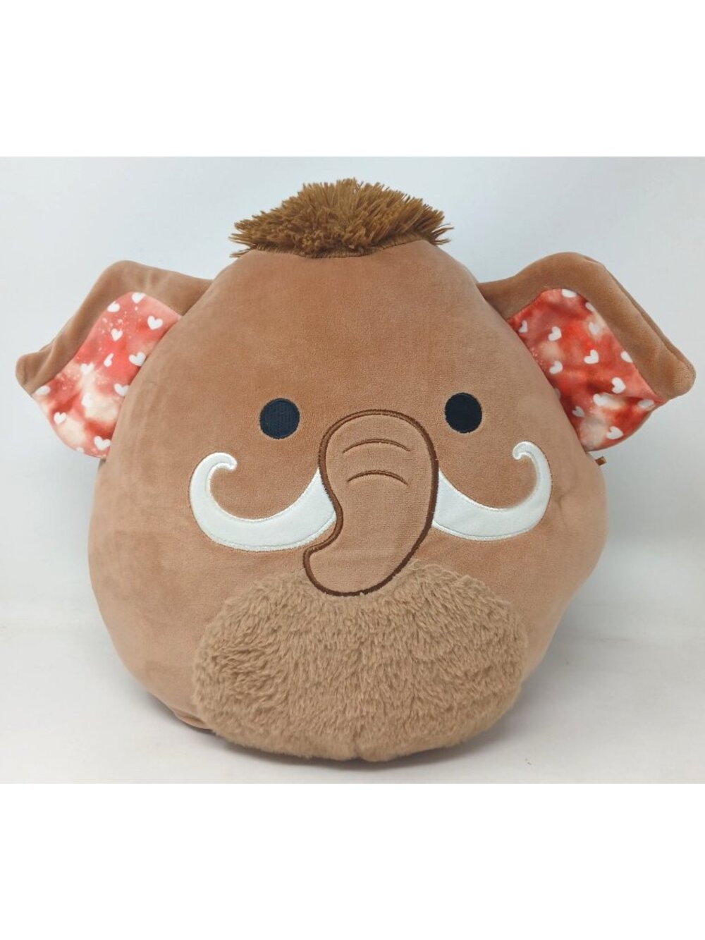 Original Squishmallows Mammoth Plush Toy 12" With Heart Print Ears Jazwares #WS